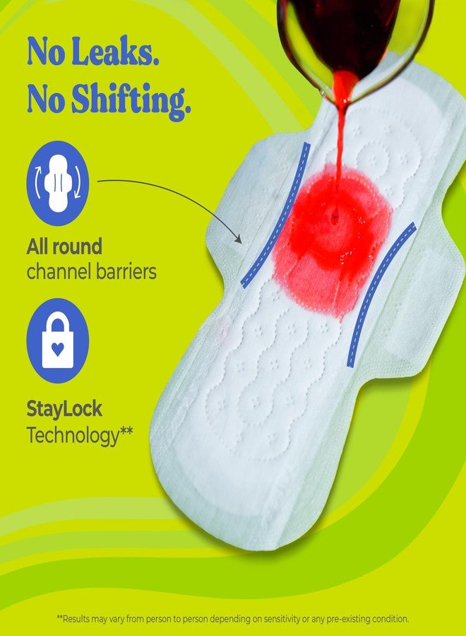 Nua MyWave XL Sanitary Pads for Women | Heavy Flow Period Pads | Super Soft, Rash-Free, Leak-Proof | Super Absorbent | Pack of 28 | Individually Wrapped | 280 mm - Image 2